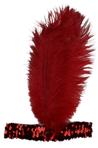 Charleston Diadem Damen Haarschmuck Stirnband Pailetten Federn Karneval Party - Bild 5 von 10