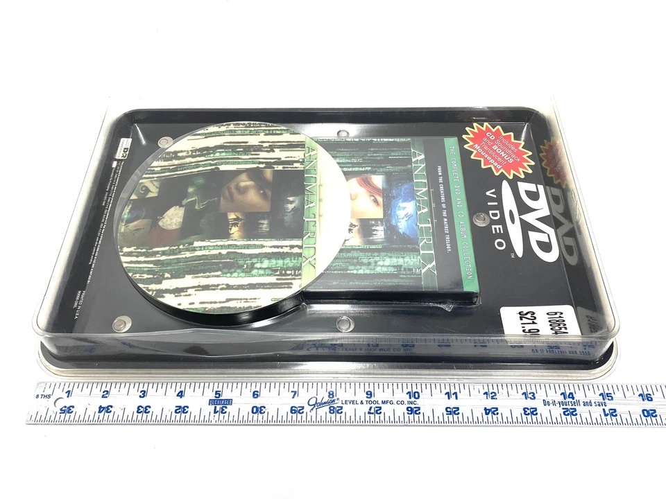 Animatrix DVD CD Sealed Promo Bundle Translucent Mouse Pad 2003 RARE The Matrix - Image 3 of 4