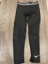 Boys Nike pro spandex Running Compression Tights Medium M Black