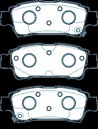 Fits Toyota Tarago ACR30–2.4L 00-03 DB1660 Rear Disc Brake Pads - image 2 of 2