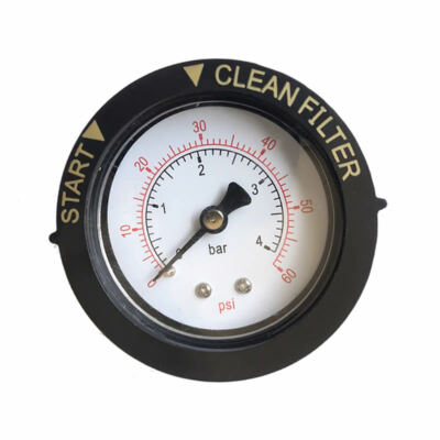 Pressure Gauge 0-60 PSI for Pentair and Hayward Pool Filter Back Mount