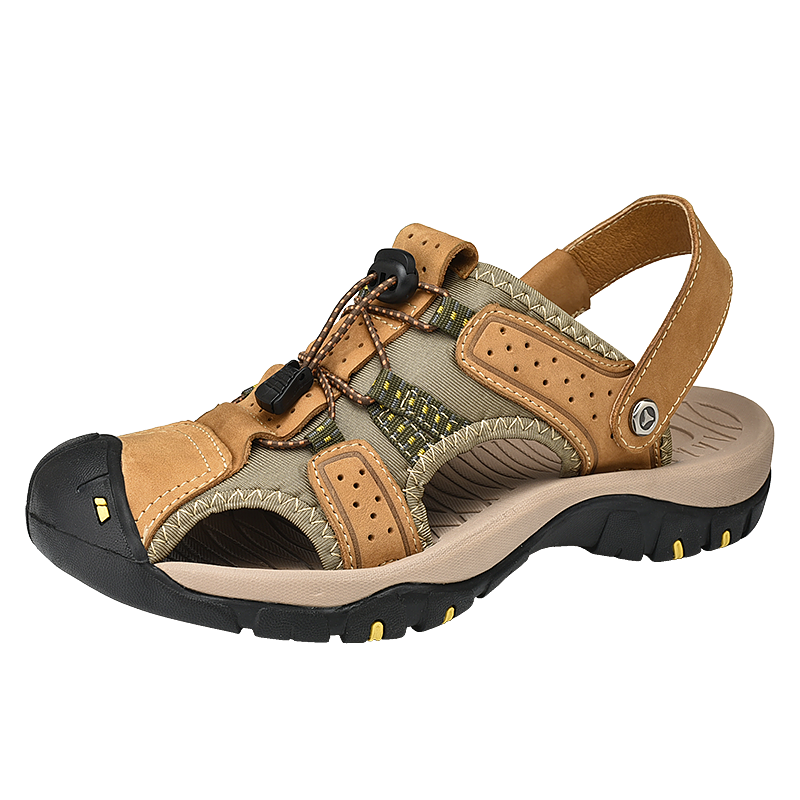 PANTOFOLA D’ORO Ciabatte uomo estive in pelle outdoor spiaggia sandali romani comodi trekking