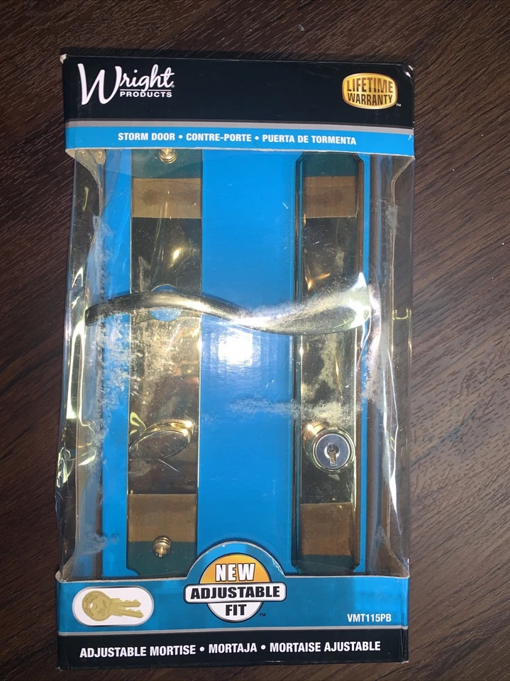 Wright Products Serenade Mortise Keyed Lever Mount Latch Deadbolt Brass VMT115PB - Image 2 of 4