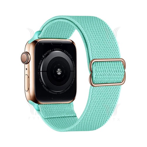 Elastic Nylon Wrist Band for Apple Watch Series 9/8/7/6/SE/5/4/3/2 Sports Strap - Picture 21 of 37