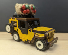 Jeep Willys 1948 Colombia modellino in legno camion portapacchi merci