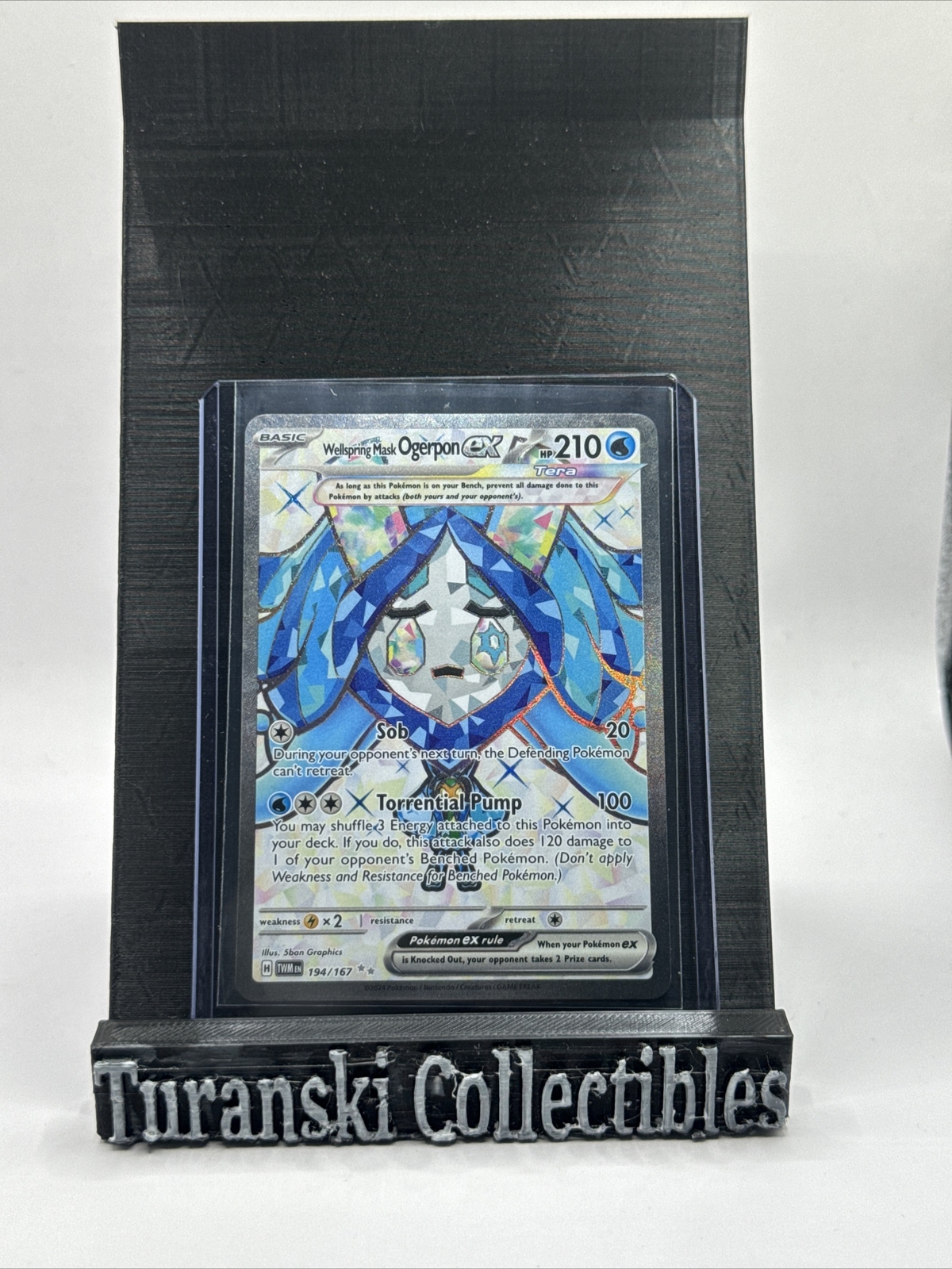 Wellspring Mask Ogerpon ex Ultra Rare Twilight Masquerade Pokemon Card #194/167