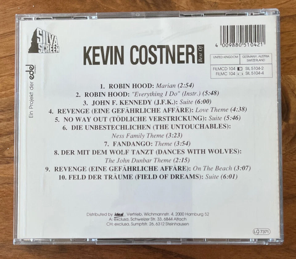 Best Of KEVIN COSTNER (CD) - Bild 2 von 2