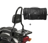 Sissybar M3 + Hecktasche RB1 FüR Kawasaki Vulcan 900 Classic/ Custom 15-17