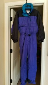 Columbia Women S One Piece 80 S 90 S Vintage Ski Suit Looks Brand New Size M Ebay