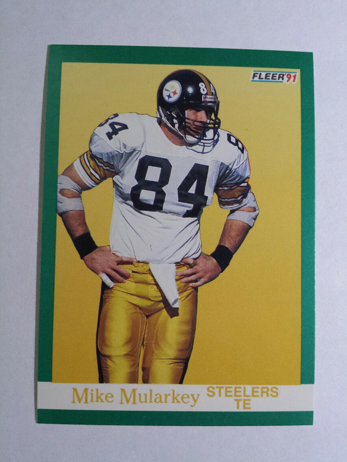 MIKE MULARKEY 1991 FLEER FOOTBALL CARD # 165 C5338