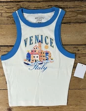 Mighty Fine Womens Size XS Venice, Italy  Ribbed Tank NWT