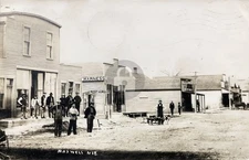 Maxwell NE Nebraska Main St Construction S.D. Butcher RPPC Photo Postcard COPY