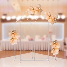 Wedding Arch Backdrop Stand Metal Arch Stand Set of 3 for Birthday Party Wedding