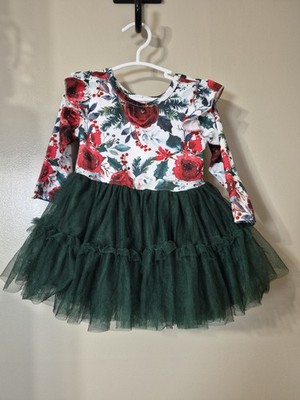 Baby Girl Maria Nicole Clothing Christmas Dress 3XS