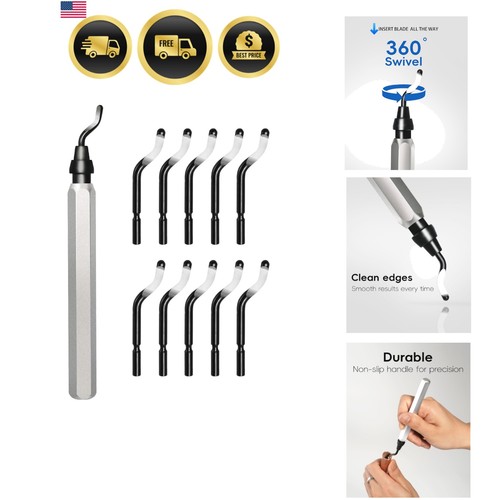 Deburring Tool with 11 HSS Blades for 3D Printing Metal Plastic Resin HVAC - Picture 1 of 9