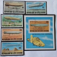 Elfenbeinküste - Mi.Nr. 517/21,  Block 8,  gestempelt