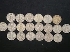 1916-1947 Silver Walking Liberty Half Dollars-20 Coins $10 FV - 90% Silver