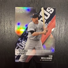 2020 Topps Chrome Ted Williams Decade of Dominance Die-Cuts Insert Red Sox
