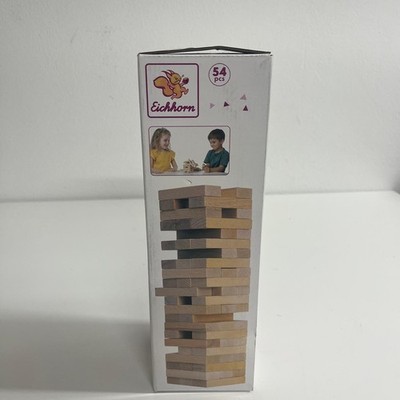 Eichhorn Wackelturm Holz Holzspielzeug Geschicklichkeitsspiel Stapelspiel