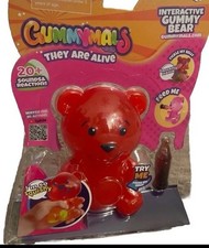 Gummymals Interactive Super Squish Toy Red Gummy Bear 20 Sounds  Reactions