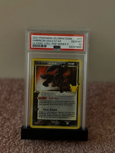 2021 Pokemon Celebrations POP Series 5 #17 Umbreon Gold Star PSA 10 GEM MINT