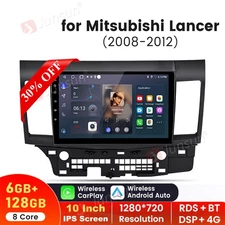 8Core 6+128GB Android13 Carplay Stereo Radio GPS SWC For Mitsubishi Lancer 08-12