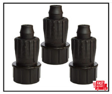 Habitech 3-Pack 1/2 Inch Drip Irrigation Tubing to Faucet/Garden Hose Adapter -
