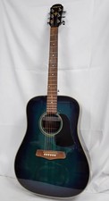 Aria Acoustic Guitar with Fishman Pickup Green Gloss Finish - HH141/47