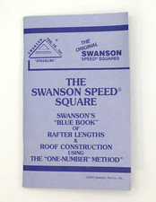 SWANSON 1991 Speed Square Blue Book For Rafter Lengths & Roof Construction