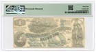 1862 CT-45 $1 The Confederate States of America (CTFT.) Note - PMG CU 64 — photo 2