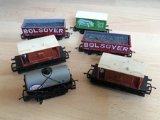 Six HORNBY OO Gauge Wagons - inc 2x R136 Bolsover 20T Mineral. Used. Unboxed