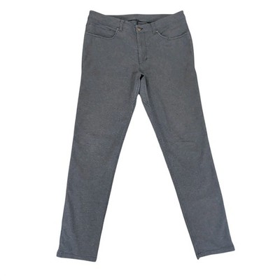 Lululemon ABC Pant Slim Tech Canvas Gray Blue Mens 34x32 LM5983S EUC