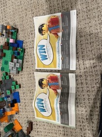 Lego Minecraft The Iron Golem 21123, The Dungeon 21119 , And The Cave 21113 LOT 