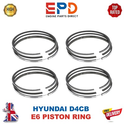 HYUNDAI D4CB  KIA SORENTO H100 PORTER VAN H350 2.5L DIESEL PISTON RINGS SET NEW