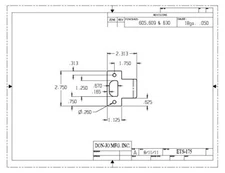 Don-Jo ETS175630 ETS 175 18 Gauge Extended Lip Strike, Satin Stainless Steel Fin