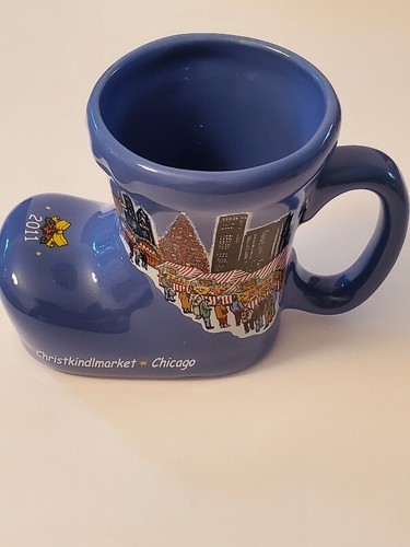 Christkindlmarket Chicago 2011 Blue Boot Mug Cup - Picture 3 of 5