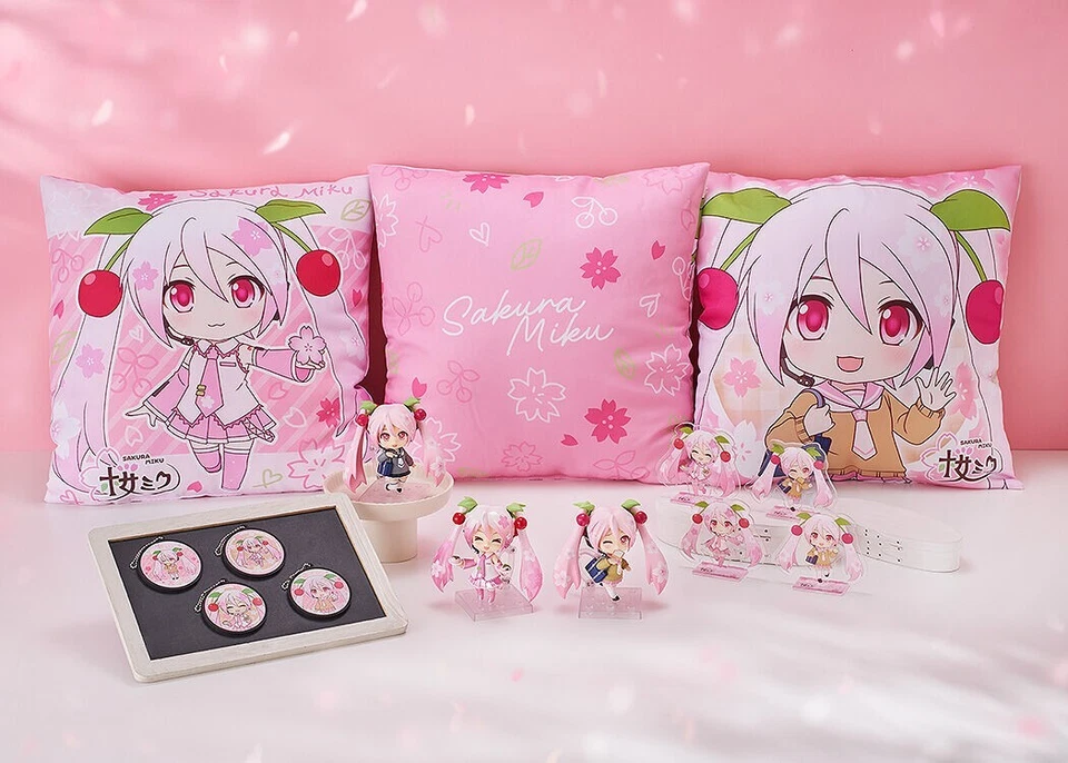 Vocaloid Hatsune Miku Sakura Original XL Kissen - Rosa Anime Manga Japan A NEU