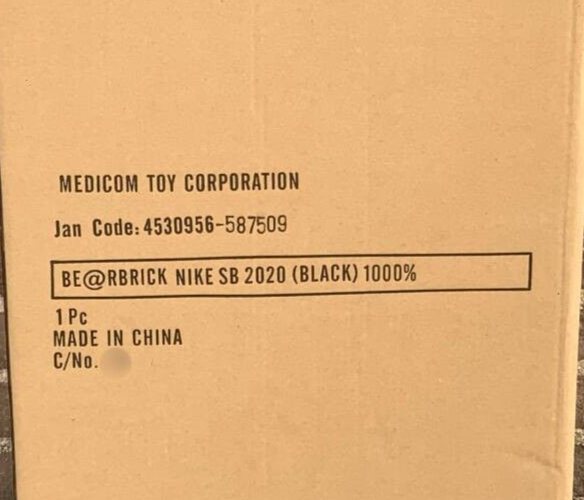 BE@RBRICK 1000% NIKE SB Black 2020 MEDICOM TOY Bearbrick BE@RBRICK 1000% NIKE SB Black 2020 MEDICOM TOY Bearbrick
