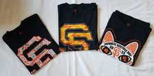 San Francisco Giants LOT of 3 T-Shirt Japanese Portuguese & Native A. Heritage