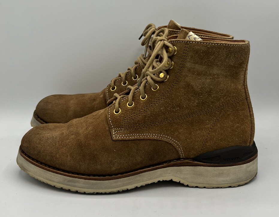 VISVIM VIRGIL BOOTS-FOLK [0119402002001] CAMEL Men's US 8 *Pre