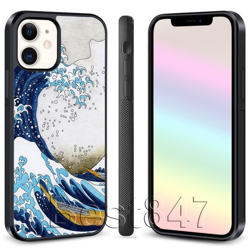 The Great Wave off Kanagawa Van Gogh Phone Case for iPhone 13 14 Pro Max Cover - Picture 5 of 11