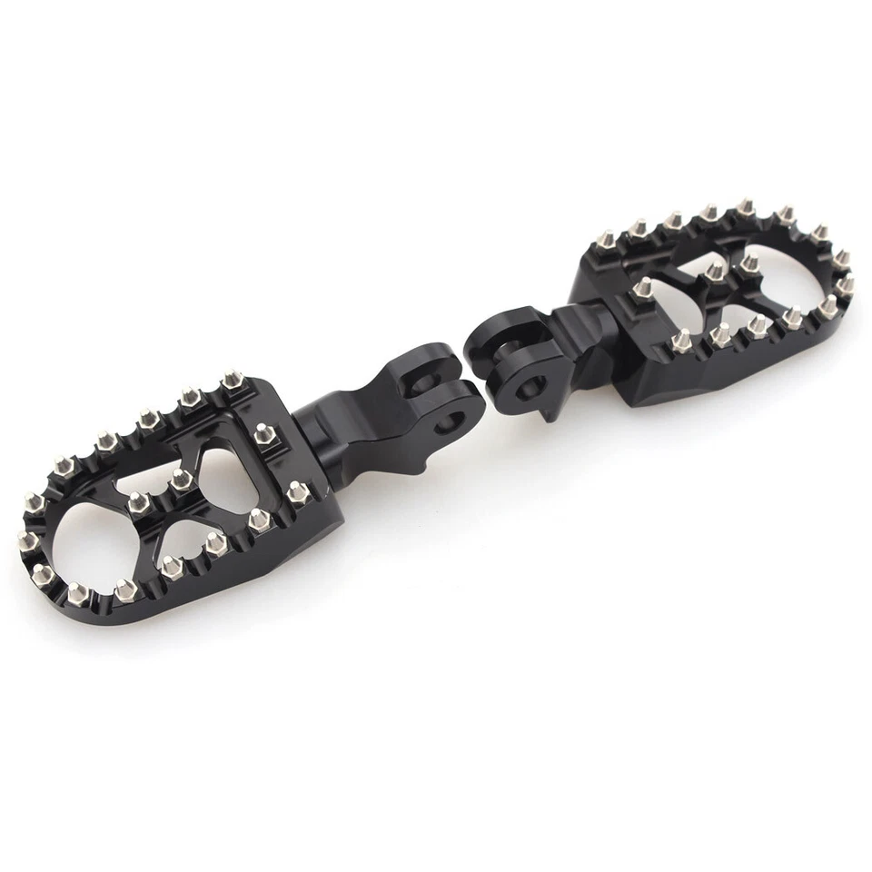 Se adapta a Triumph Scrambler 06-2015 negro estilo MX estriberas delanteras anchas reposapiés Foto 4 de 4