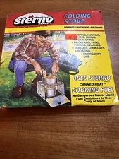 NEW Vintage Sterno Folding Stove Camping Hunting Backpacking Outdoor Cooking