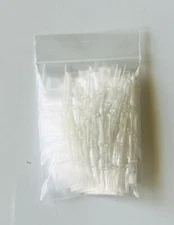 1000 PC Bags Clear/White Ziplock Baggies (0.25" X0 .5")Mini Plastic Bag