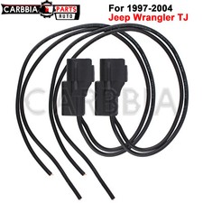 Pair Fog Light Connector Harness Plug Pigtail Fit for 97-04 Jeep Wrangler TJ LJ