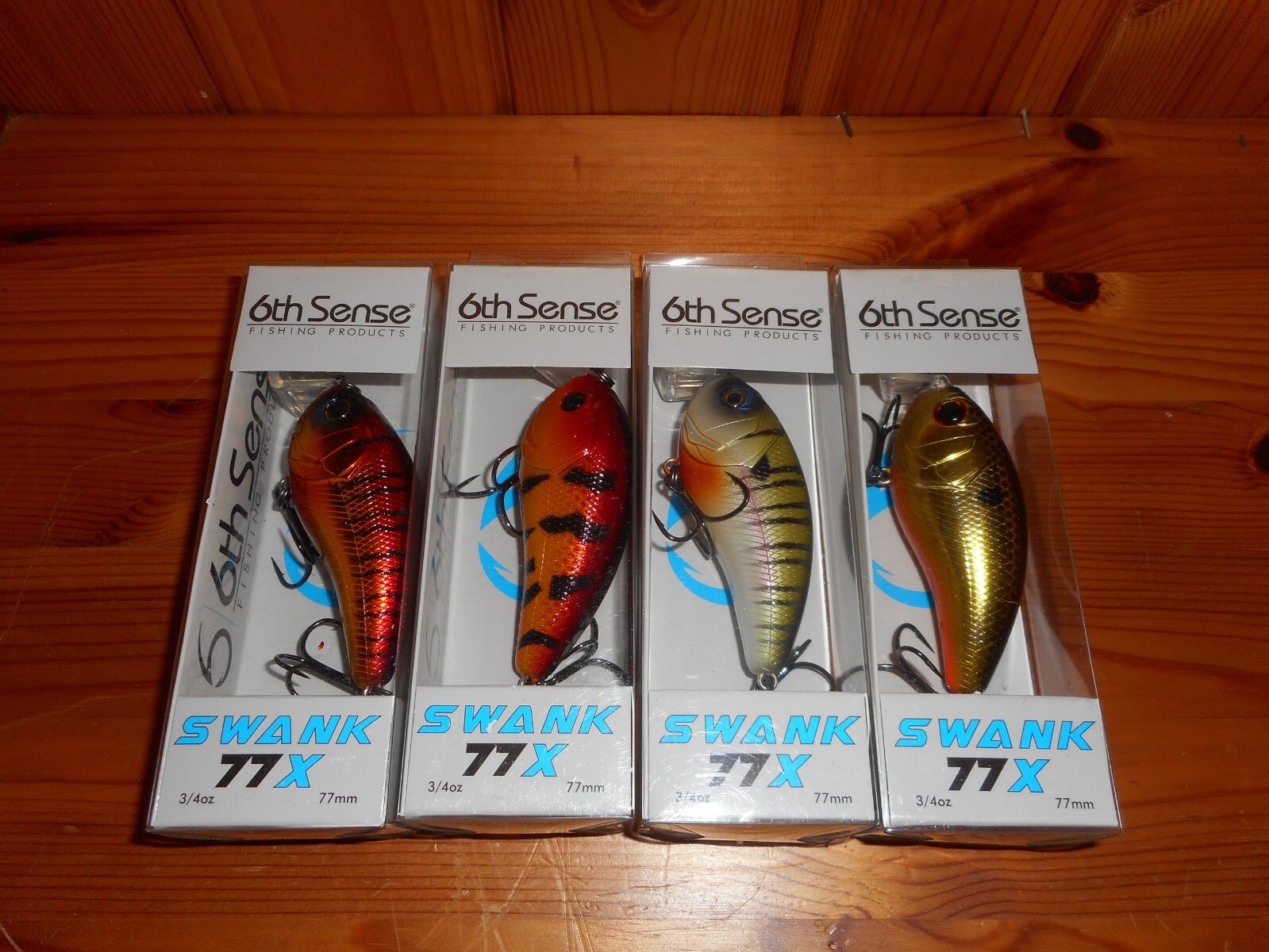рыболовный воблер 6th Sense Swank 77X L-образной формы - набор из 4 цветов - НОВИНКА 6390₽