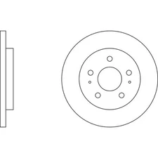 Apec Blue Brake Disc - Front SDK6353 Fits Daihatsu Extol and Terios - OE Quality