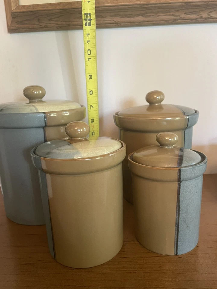 JUEGO DE 4 BOTES CON TAPAS SANGO GOLD POLVO VERDE Foto 4 de 4