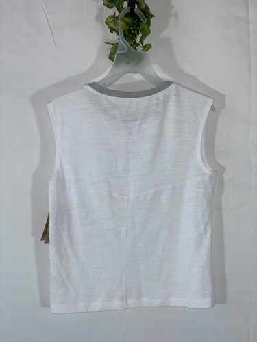 Girls Nike Yoga Dri Fit Training Tank White - Picture 2 of 2