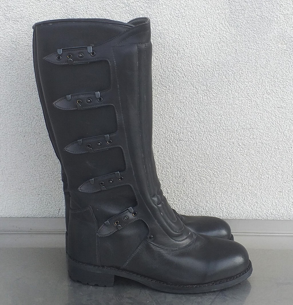 1980s SOLDINI made in itary ブーツ archive Soldini Authentic Military Combat Italian Leather Boots Size